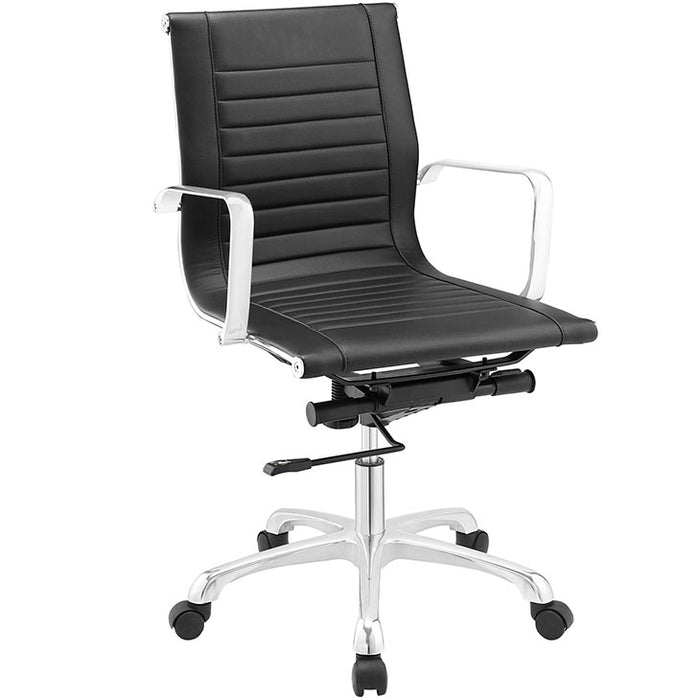 Runway Mid Back Fabric Office Chair 1527-BLK