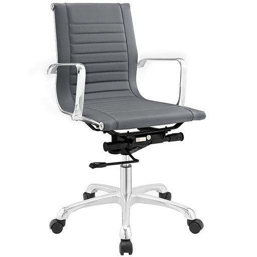 Runway Mid Back Fabric Office Chair 1527-GRY