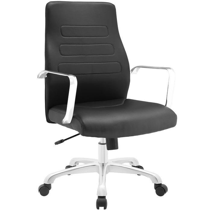 Depict Mid Back Aluminum Office Chair 1531-BLK