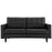 Empress Bonded Leather Loveseat 1546-BLK