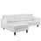 Empress Left-Facing Leather Sectional Sofa 1548-WHI