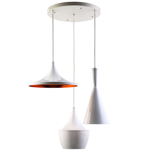 Morph Aluminum Ceiling Fixture 1552-WHI