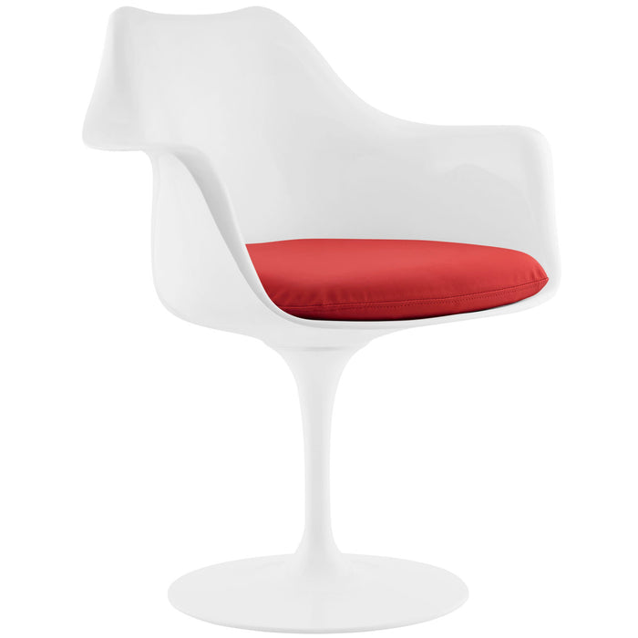 Lippa Dining Vinyl Armchair 1595-RED