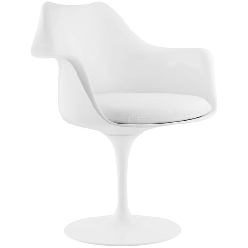 Lippa Dining Vinyl Armchair 1595-WHI