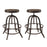 Collect Bar Stool Set of 2 1603-BRN-SET