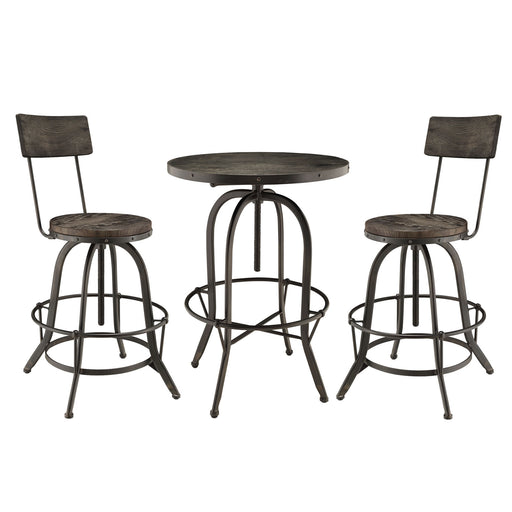 Gather 3 Piece Dining Set 1604-BLK-SET