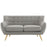 Remark Upholstered Loveseat 1632-LGR