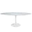 Lippa 78" Oval Artificial Marble Dining Table 1659-WHI