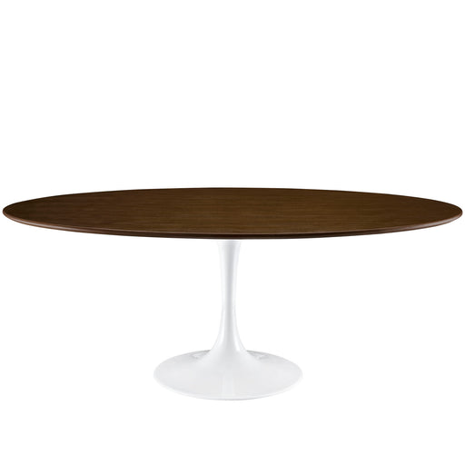 Lippa 78" Oval Wood Dining Table 1661-WAL