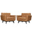 Engage Leather Sofa Set 1665-TAN-SET