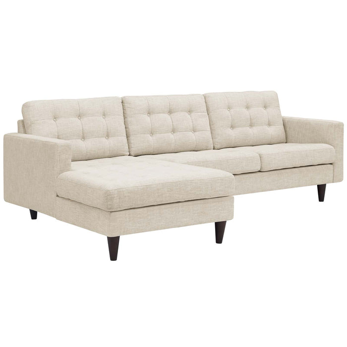 Empress Left-Facing Upholstered Sectional Sofa 1666-BEI