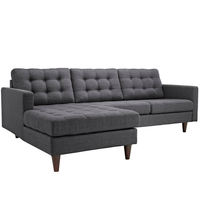 Empress Left-Facing Upholstered Sectional Sofa 1666-DOR