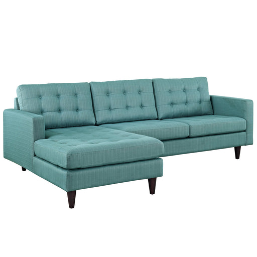 Empress Left-Facing Upholstered Sectional Sofa 1666-LAG