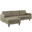 Empress Left-Facing Upholstered Sectional Sofa 1666-OAT