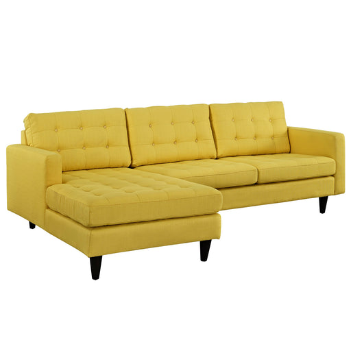 Empress Left-Facing Upholstered Sectional Sofa 1666-SUN