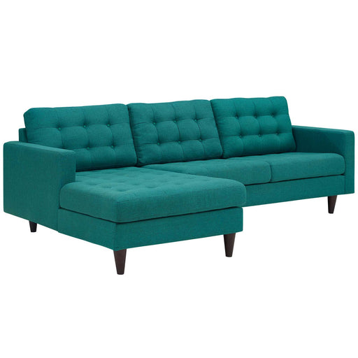 Empress Left-Facing Upholstered Sectional Sofa 1666-TEA