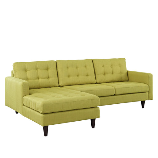 Empress Left-Facing Upholstered Sectional Sofa 1666-WHE