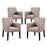 Chloe Armchair Set of 4 1679-BEI