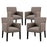 Chloe Armchair Set of 4 1679-GRY