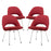 Cordelia Dining Chairs Set of 4 1685-RED