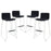 Dive Bar Stool Set of 4 1687-BLK