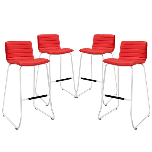 Dive Bar Stool Set of 4 1687-RED