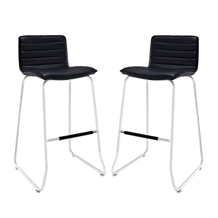 Dive Bar Stool Set of 2 1688-BLK