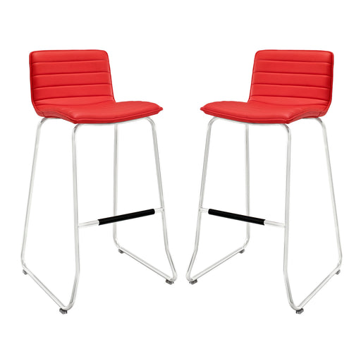 Dive Bar Stool Set of 2 1688-RED