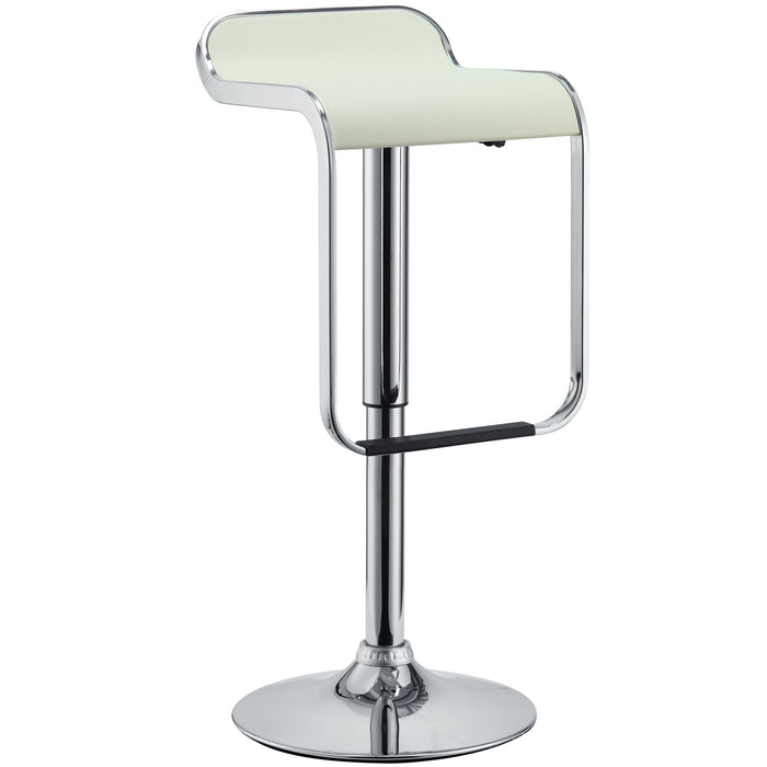 LEM Vinyl Bar Stool 169-WHI