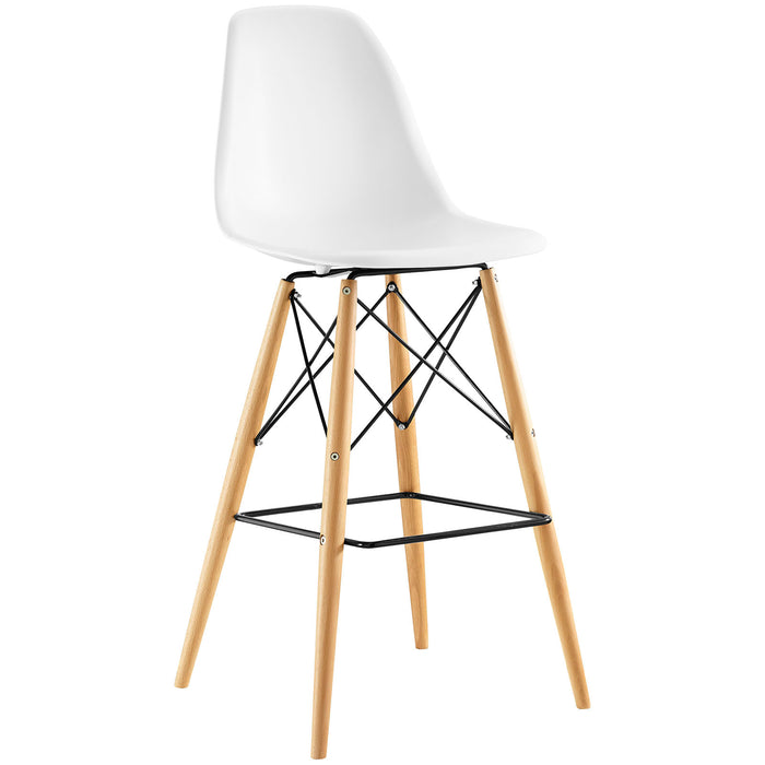 Pyramid Bar Stool 1701-WHI