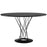 Cyclone Round Wood Top Dining Table 1713-BLK