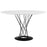 Cyclone Round Wood Top Dining Table 1713-WHI