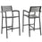 Maine Bar Stool Outdoor Patio Set of 2 1740-BRN-GRY-SET