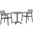 Maine 3 Piece Outdoor Patio Dining Set 1759-BRN-GRY-SET