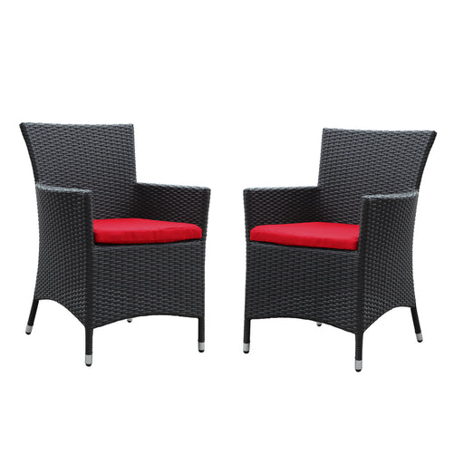 Deco 2 Piece Outdoor Patio Dining Set 1768-EXP-RED-SET