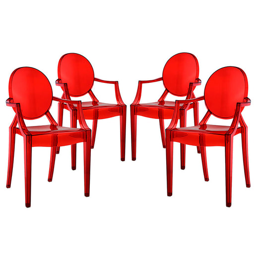 Casper Dining Armchairs Set of 4 1769-RED