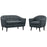 Wit 2 Piece Living Room Set 1770-GRY-SET