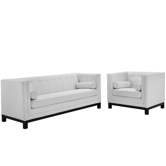 Imperial 2 Piece Living Room Set 1781-WHI-SET