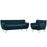 Remark 2 Piece Living Room Set 1784-AZU-SET