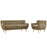 Remark 2 Piece Living Room Set 1784-BRN-SET