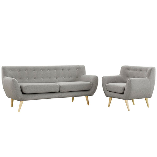 Remark 2 Piece Living Room Set 1784-LGR-SET