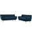 Remark 2 Piece Living Room Set 1785-AZU-SET