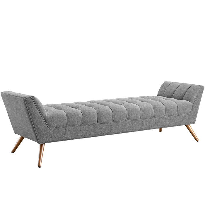 Response Upholstered Fabric Bench 1790-GRY