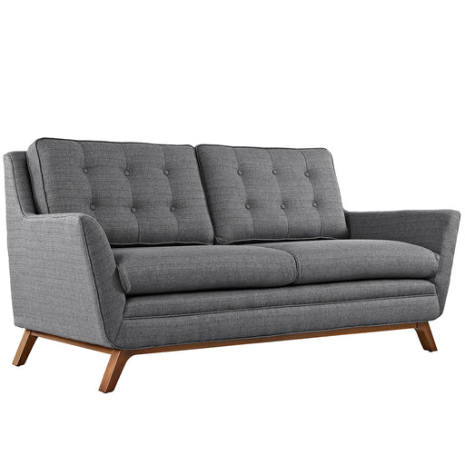 Beguile Upholstered Fabric Loveseat 1799-DOR