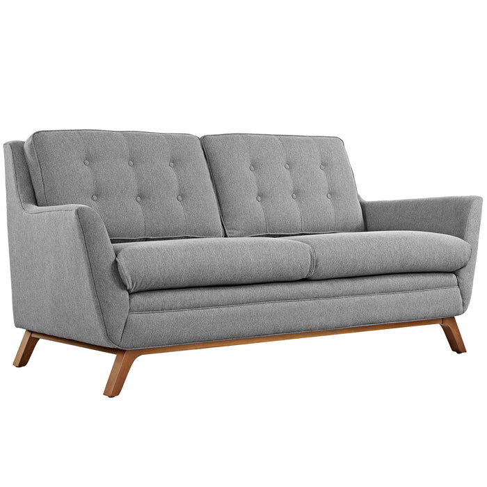 Beguile Upholstered Fabric Loveseat 1799-GRY