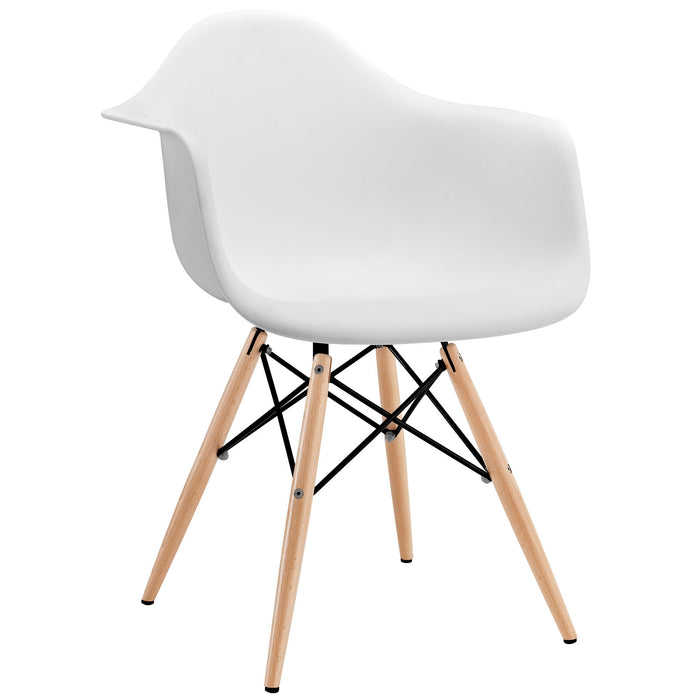 Pyramid Dining Armchair 182-WHI