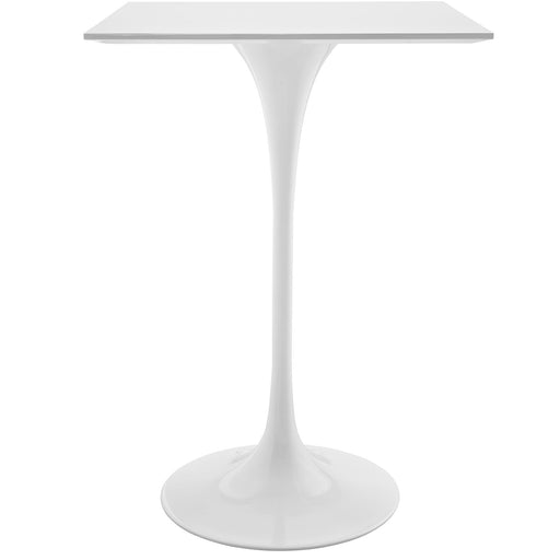 Lippa 28" Square Wood Top Bar Table 1826-WHI