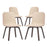 Assert Dining Side Chair Set of 4 1839-WAL-BEI-SET