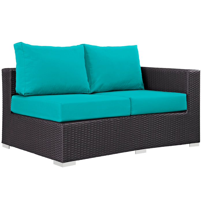 Convene Outdoor Patio Right Arm Loveseat 1841-EXP-TRQ