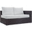 Convene Outdoor Patio Right Arm Loveseat 1841-EXP-WHI